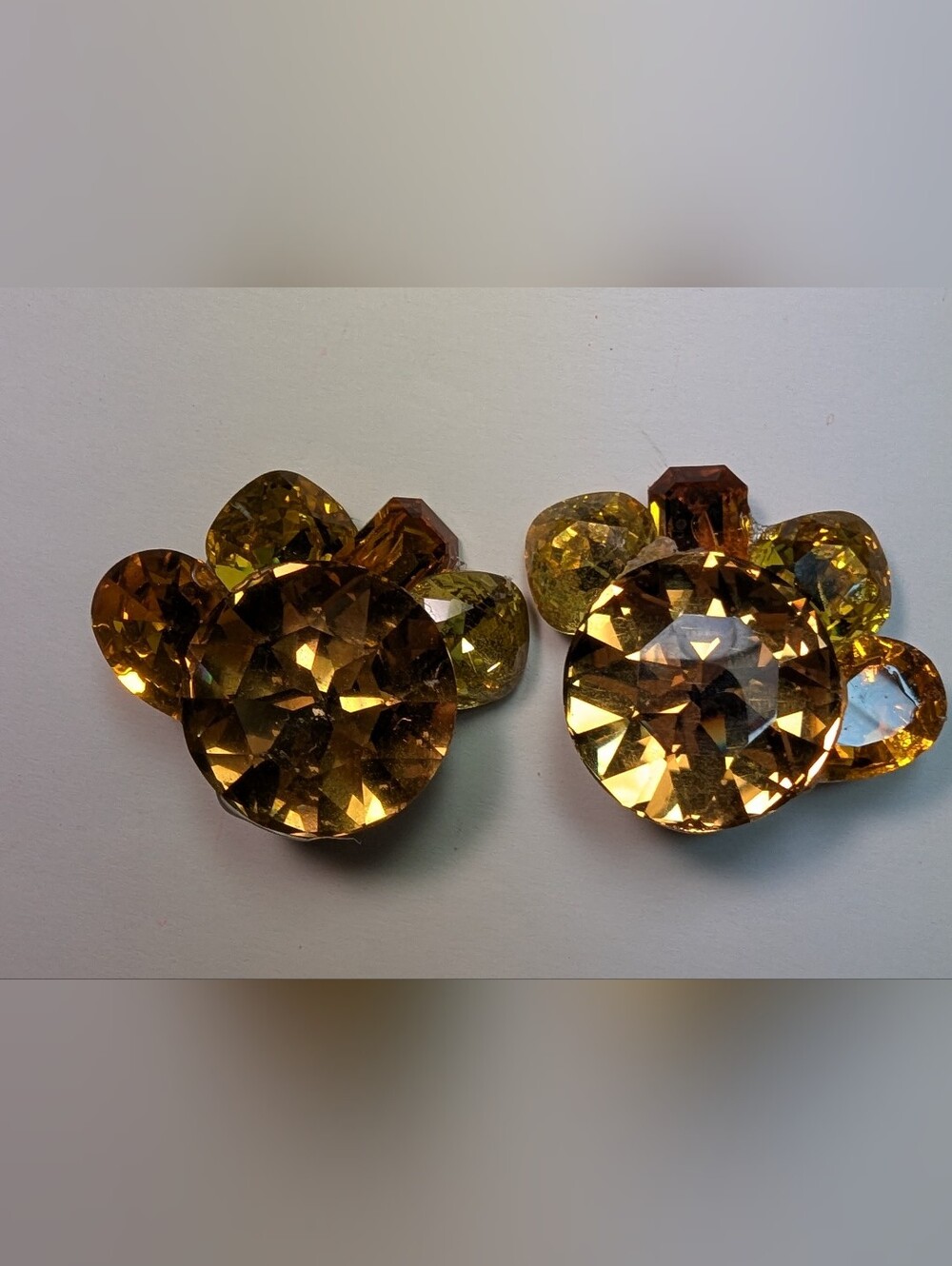 Wendy Gell Swarovski cluster earrings.
